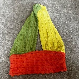 Tri-Color Halter Top